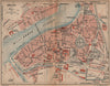 ARLES vintage town city plan de la ville. Bouches-du-Rhône 1925 old map