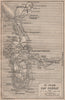 ST JEAN-CAP-FERRAT vintage town plan. Beaulieu-sur-Mer. Alpes-Maritimes 1925 map