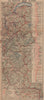 LA ROUTE DES ALPES. French Alps profile. Évian-les-Bains to Nice 1925 old map