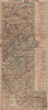 LA ROUTE DES ALPES. French Alps profile. Évian-les-Bains to Nice 1925 old map