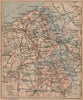 WORLD WAR 1. Battle of the Yser. Belgian German trenches. Diksmuide 1920 map