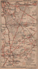 FORÊT DE SOIGNES. Bruxelles Brussels-Waterloo vintage map plan. Belgium 1920