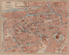 GHENT GAND GENT. Vintage town city map plan de la ville. Belgium 1920 old