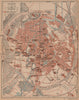 LOUVAIN (LEUVEN) . Vintage town city map plan de la ville. Belgium 1920