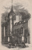 Canongate tolbooth, Edinburgh (A.D. 1591). Scotland 1886 old antique print