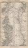 VALE OF TWEED Edinburgh-Peebles-Selkirk-Melrose-Kelso-Berwick. Scotland 1886 map