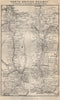 NORTH BRITISH RAILWAY Edinburgh-Hawick-Kelso-Berwick. Scotland 1886 old map