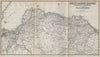 NORTH BRITISH RAILWAY. Edinburgh to Berwick. Haddington. Scotland 1886 old map