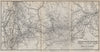 CALEDONIAN RAILWAY. Edinburgh & Glasgow to Carlisle. Scotland 1886 old map