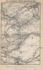 NORTH BRITISH RAILWAY. Fife & Kinross. Perth Edinburgh Dundee. Scotland 1886 map