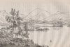 Kilchurn Castle and Loch Awe. Scotland 1886 old antique vintage print picture