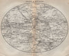 Crieff & environs. Comrie Monzie. Scotland 1886 old antique map plan chart