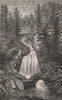 Lower falls of Bruar (showing the natural arch). Scotland 1886 old print
