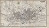 DUNDEE antique town city plan. Scotland 1886 old map chart