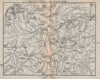 Highlands of Braemar. Ballater Balmoral Castleton. Scotland 1886 old map