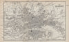 GLASGOW antique town city plan. Scotland 1886 old map chart