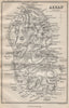 The isle of Arran. Scotland 1886 old antique vintage map plan chart