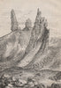 The Old Man of Storr. Scotland 1886 antique vintage print picture