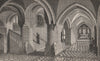 St. Benedicts Abbey, Fort Augustus. Grand Staircase & Lady Chapel. Scotland 1886