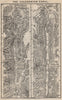The Caledonian Canal. Loch Lochy. Loch Ness. Scotland 1886 old antique map