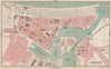 DIEPPE antique town city plan de la ville. Seine-Maritime 1913 old map