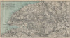 SEINE VALLEY. Rouen-Le Havre. Seine-Maritime & Eure. Dieppe Trouville 1913 map