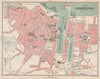 CHERBOURG antique town city plan de la ville. Manche 1913 old map