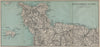 Western Normandy Normandie and Jersey. Railways Chemins de Fer 1913 old map