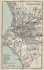 MARSEILLES antique town city plan ville harbour port. Bouches-du-Rhône 1890 map
