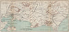 ENVIRONS OF TOULON & HYÈRES. Var 1890 old antique vintage map plan chart