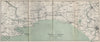 Italian coast La Spezia to Pisa. Carrara Massa Viareggio Lucca. Italy 1890 map