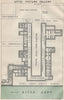 UFFIZI PICTURE GALLERY. Florence Firenze 1890 old antique map plan chart