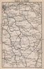 PARIS TO VICHY. Bourgogne-Centre. Dijon Troyes Epernay Bourges 1885 old map