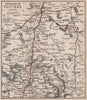 ENVIRONS OF POITIERS. Poitou-Charentes. Vienne 1885 old antique map plan chart