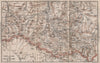Peaks & Spas between PAU & BIGORRE. Cauterets Argeles. Pyrénées 1885 old map