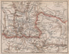 Bagnères-de-Luchon. Haute-Garonne. Val d'Aran Valle de Arán 1885 old map