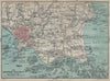 JERSEY St Helier Eastern railway St Clements Grouville. Channel Islands 1913 map