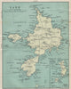 The island of SARK. Herm & Jethou. Channel Islands 1913 old antique map chart
