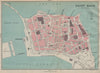SAINT MALO antique town city plan de la ville. Ille-et-Vilaine 1913 old map