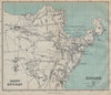 DINARD-ST. ENOGAT antique town city plan de la ville. Ille-et-Vilaine 1913 map