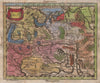 'Moscovia'. Muscovy. Russia. Original hand colour. BUFFIER 1775 old map