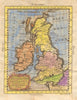 'Carta Della Gran Bretagna '. British Isles. Original colour. BUFFIER 1775 map