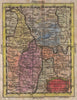 'Li due Circoli Dell' Alto e Basso Reno'. Rhine valley. BUFFIER 1775 old map
