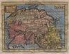 'Asia'  with mythical Lake Bassa/Chiamay. Original hand colour. BUFFIER 1775 map