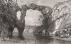 El Sibjam, or the salt plain, Tunis, Tunisia 1840 old antique print picture