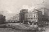 The Porta Felice, and marina, Palermo, Italy 1840 old antique print picture