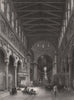 The cathedral at Messina, Italy 1840 old antique vintage print picture