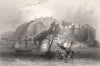 Napoli di Romania (Nafplio), the ancient Naupli, Greece 1840 old antique print
