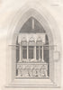 Tomb of King Casimir I, the Great. Poland 1835 old antique print picture