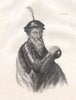 John Tarnowski (1488-1561). Poland 1835 old antique vintage print picture